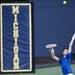 Fifteen-year-old Jason Kerst serves in the Men's Singles Open final during the Ann Arbor City Tennis Tournament on Sunday, July 14. He won in three sets. Daniel Brenner I AnnArbor.com
